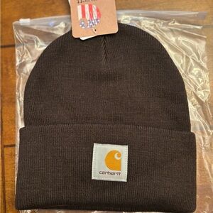 Carhartt Men's Dark Brown Knit Beanie